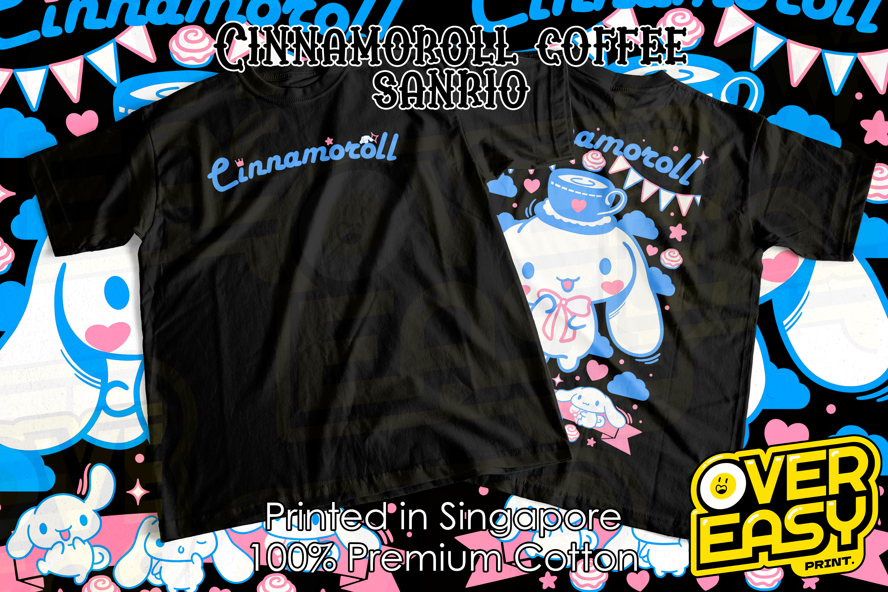 Cinnamoroll Coffee Fanart T-Shirt