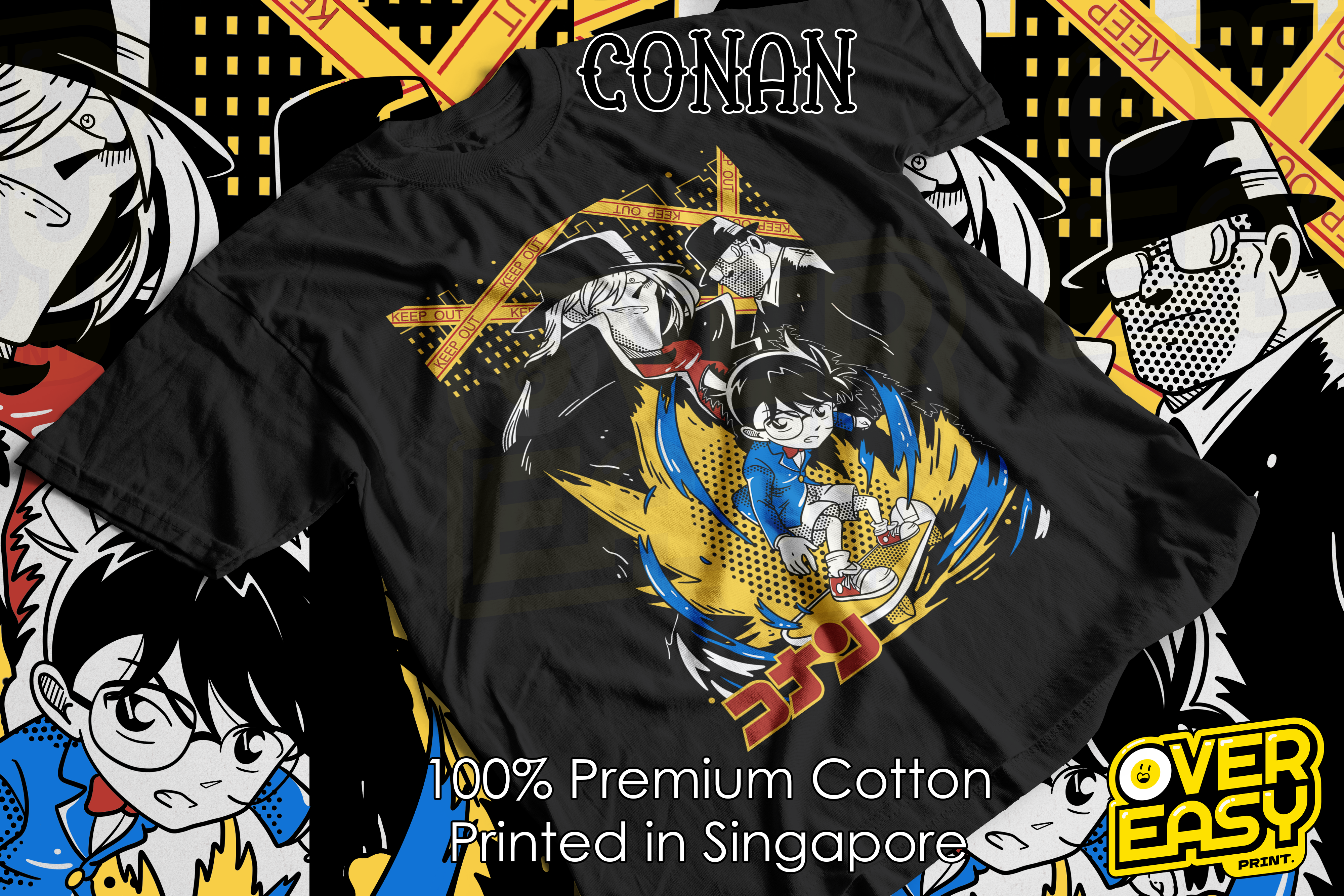 Conan Detective Anime Fanart T-Shirt