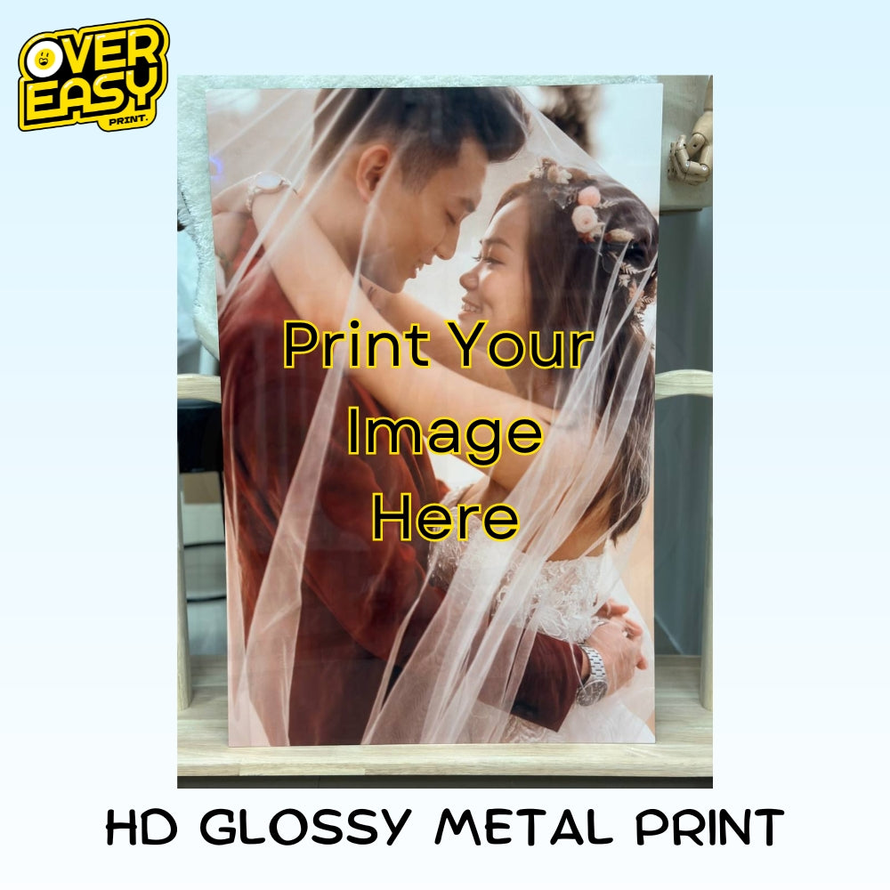 Custom Upload Your Own Image HD Super Glossy Metal Print Wall Decoration