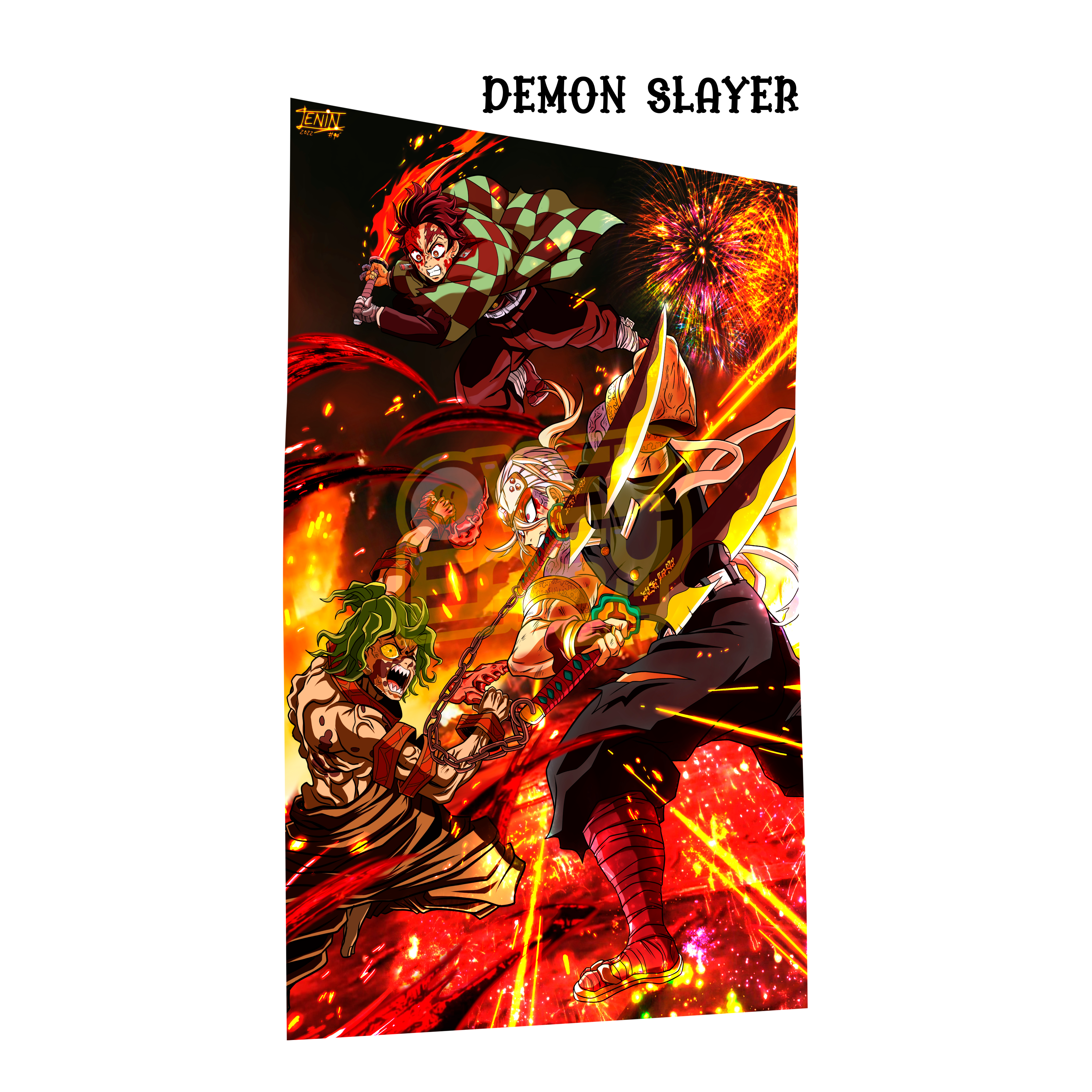 Luffy Gear 5 One Piece Fanart HD Super Glossy Metal Print