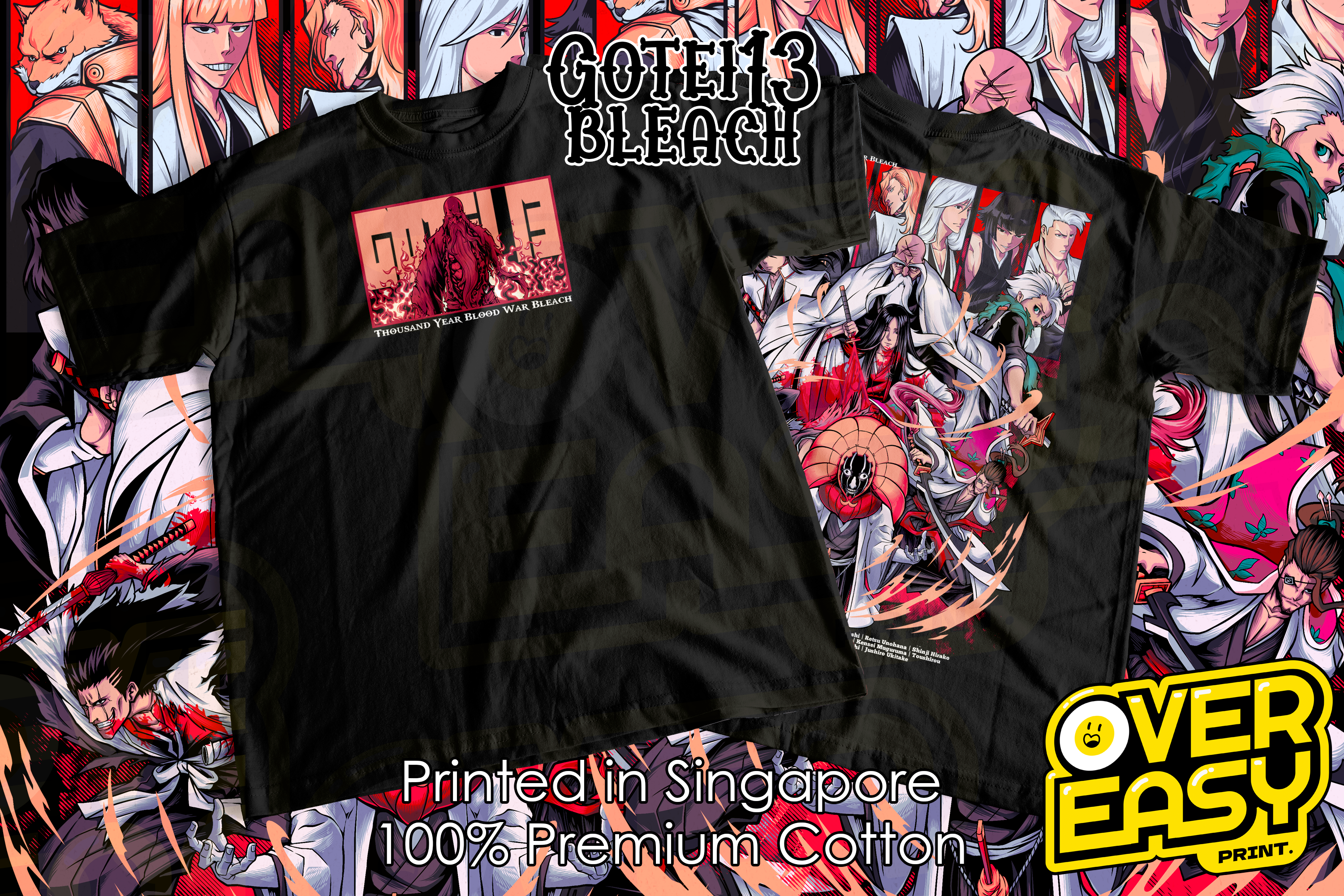 Gotei13 Captain Bleach Fanart T-Shirt