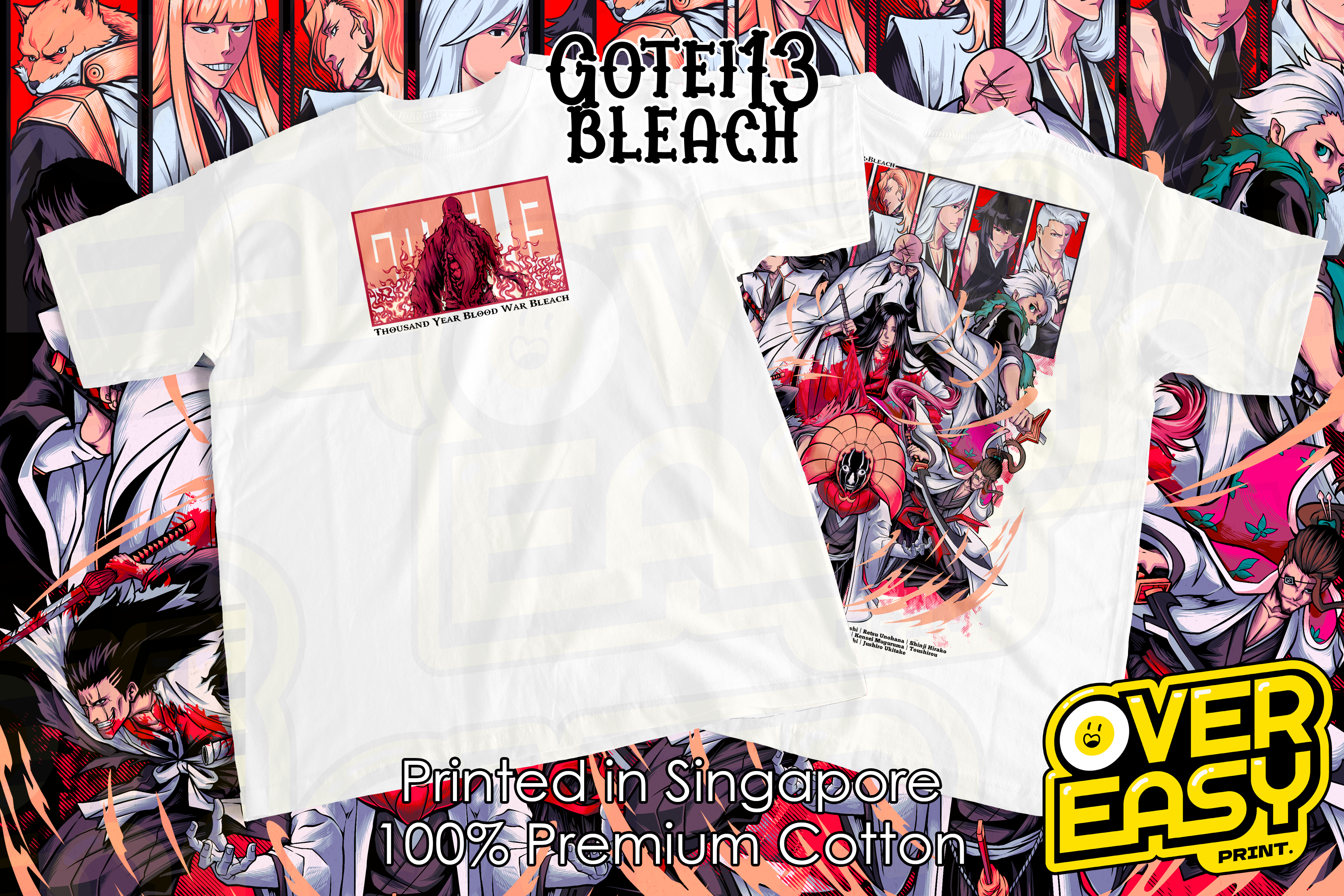 Gotei13 Captain Bleach Fanart T-Shirt