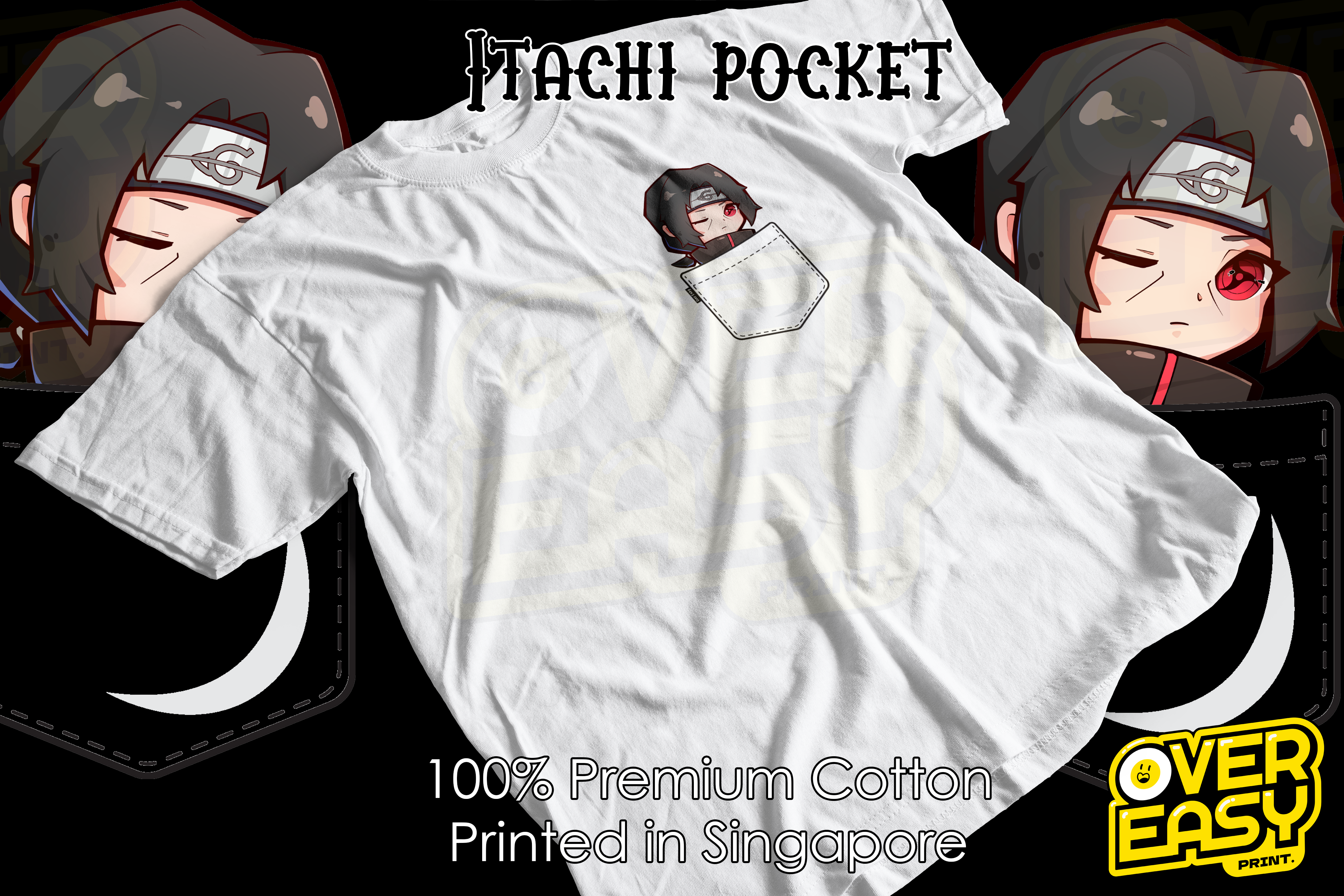 Chibi Itachi Pocket Naruto Anime Fanart T-Shirt