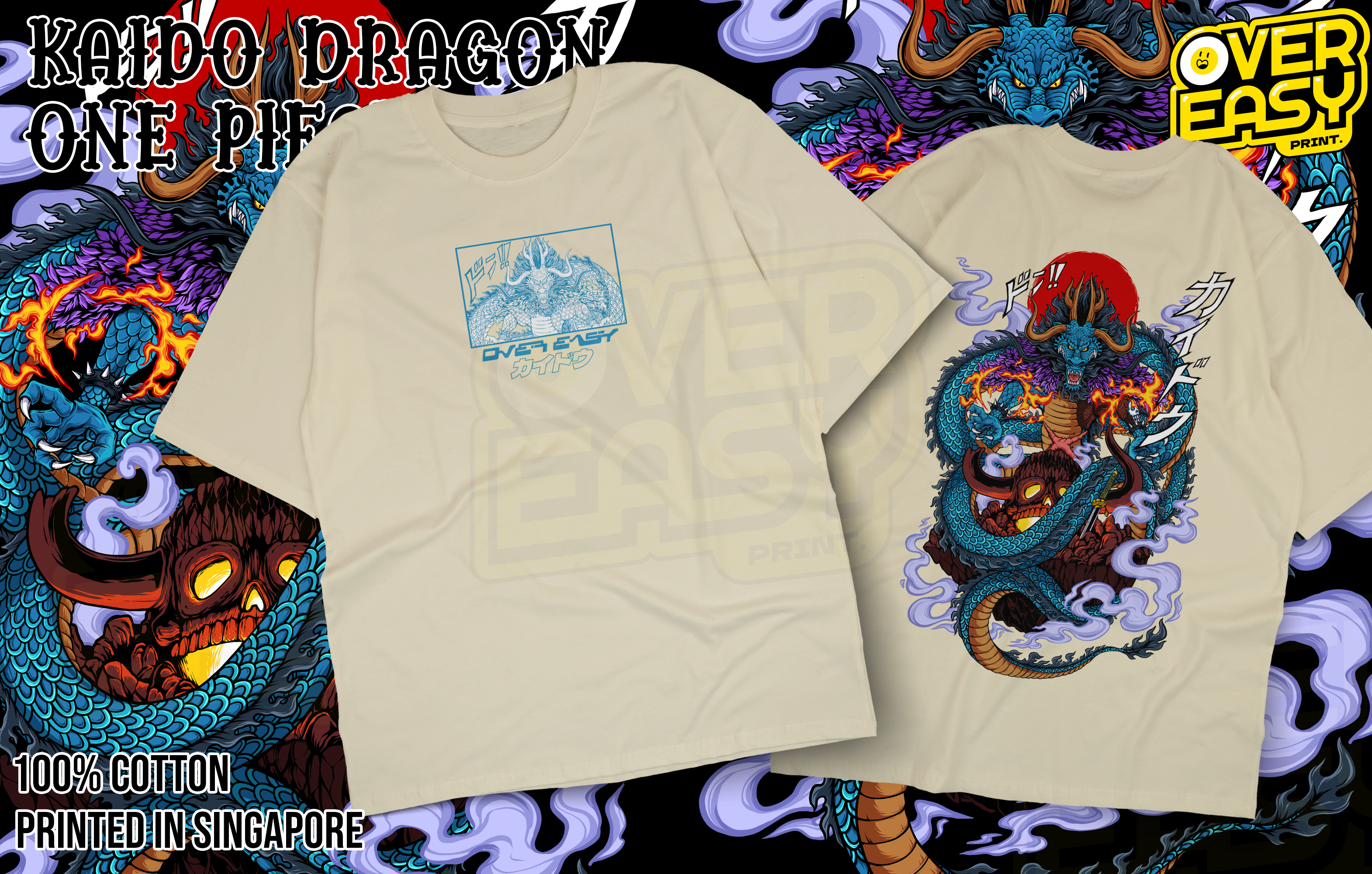 Kaido Dragon One Piece Anime Fanart T-Shirt