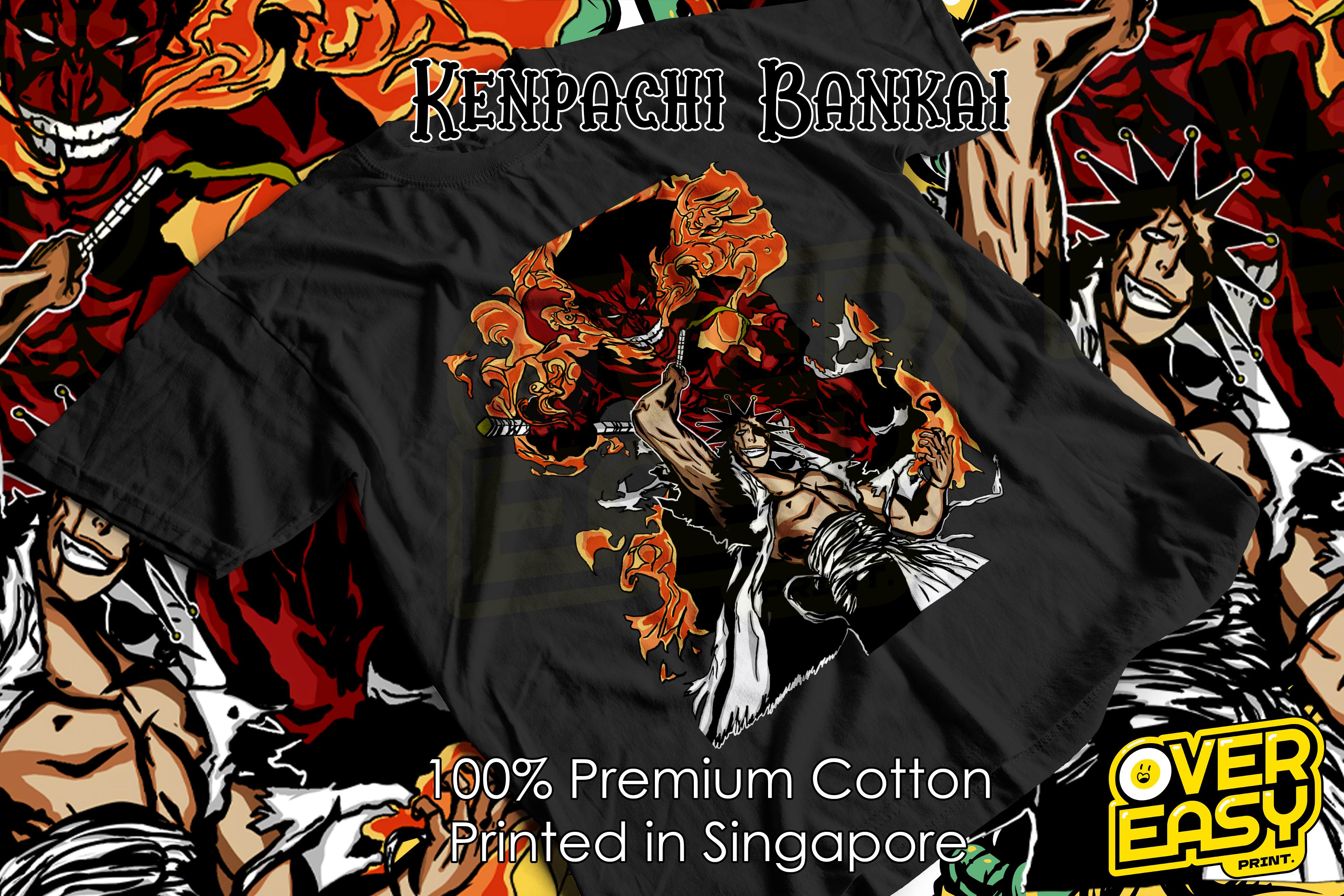 Kenpachi Bankai Bleach Fanart T-Shirt