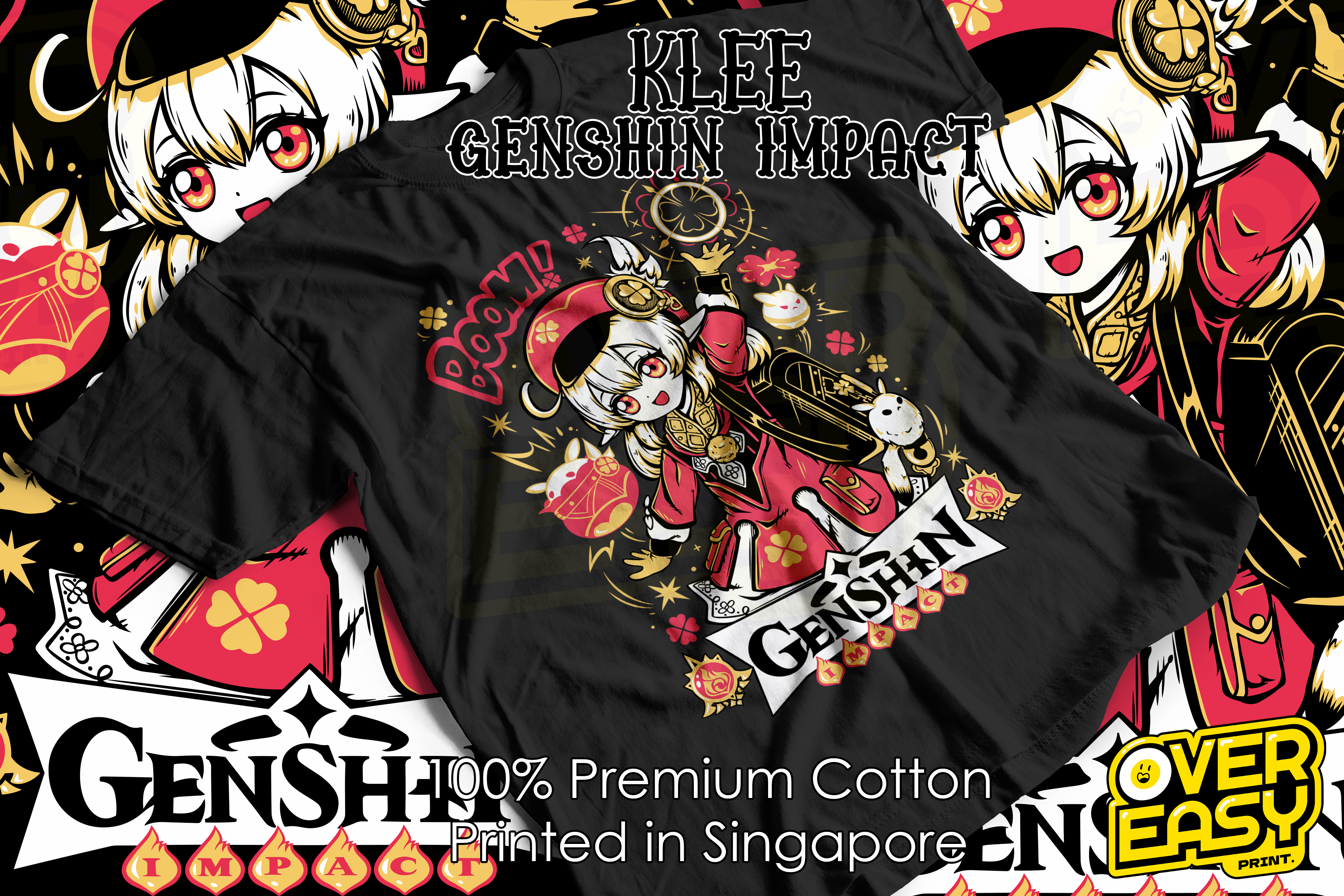 Klee Genshin Impact Game Fanart T-Shirt