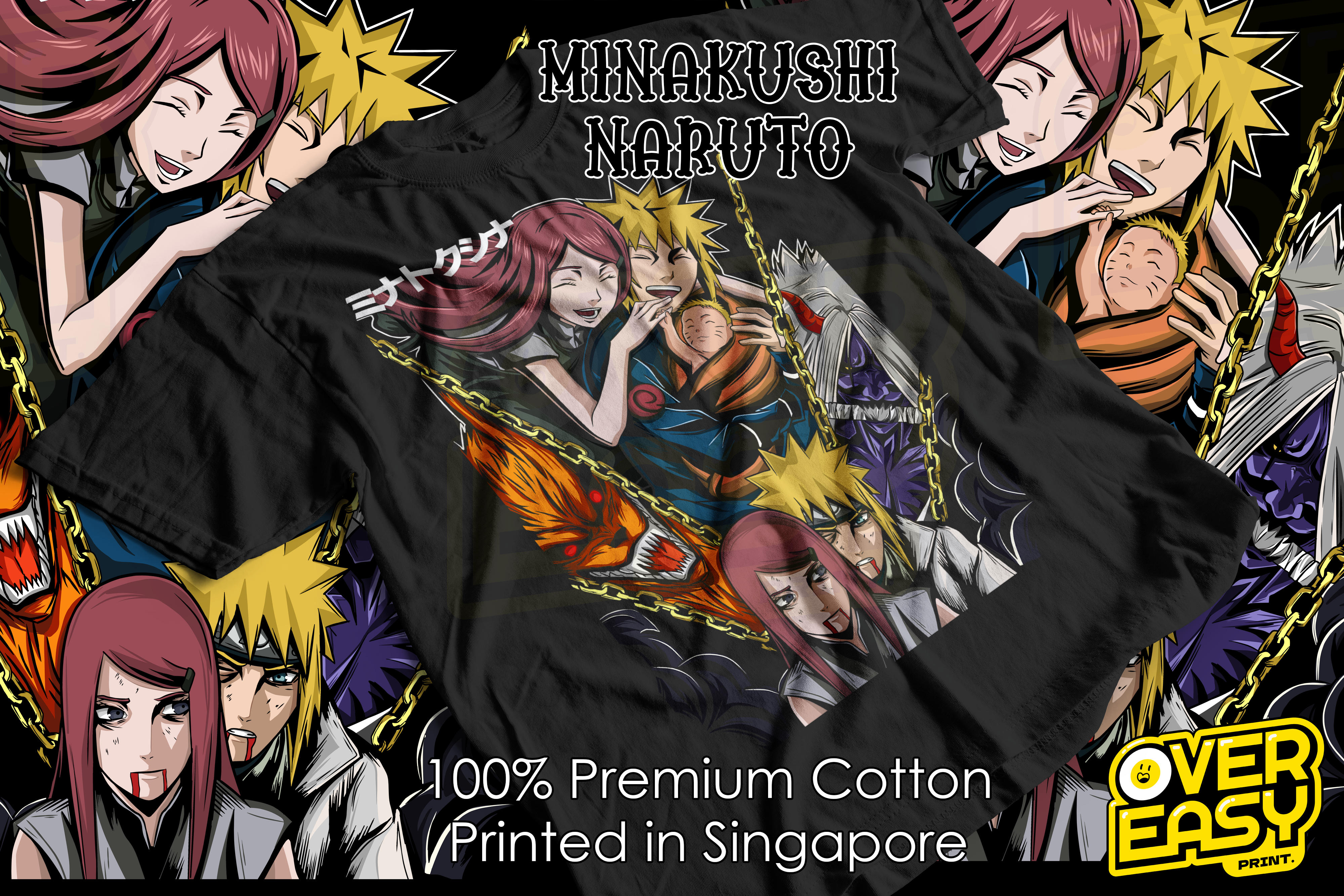 Minato Kushina Sacrifice Naruto Fanart T-Shirt