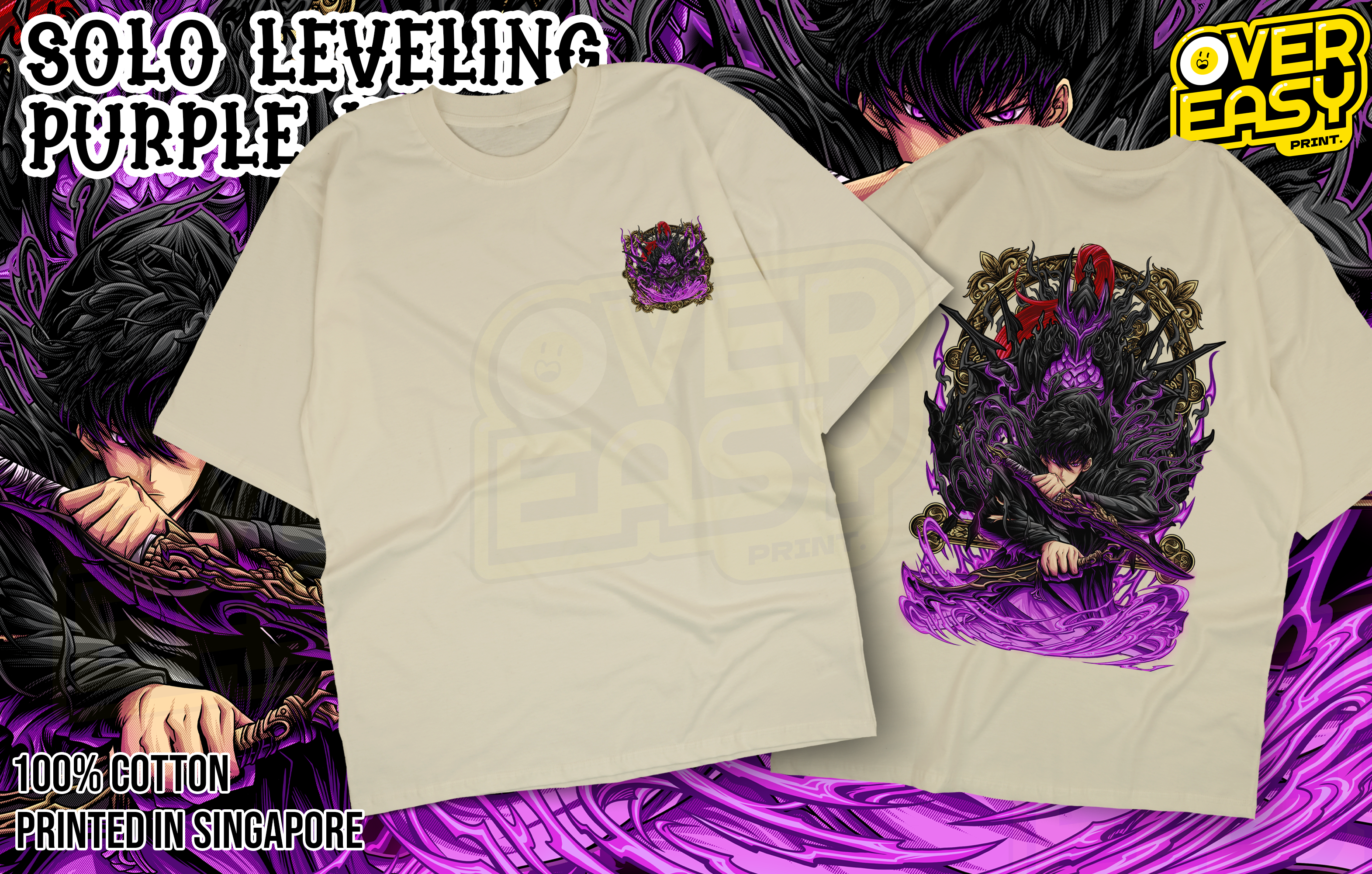 Purple Knight Solo Levelling Fanart T-Shirt