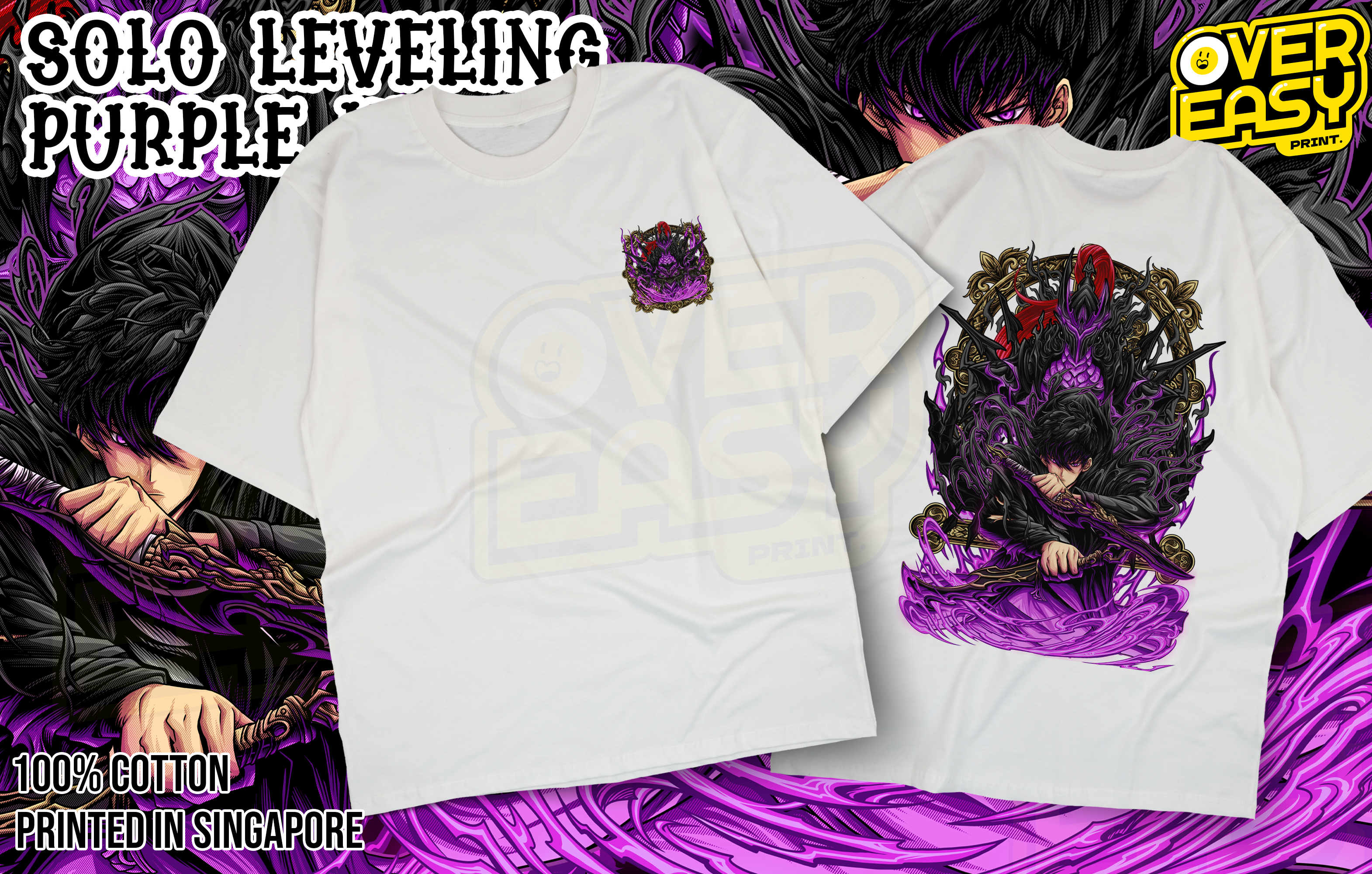 Purple Knight Solo Levelling Fanart T-Shirt