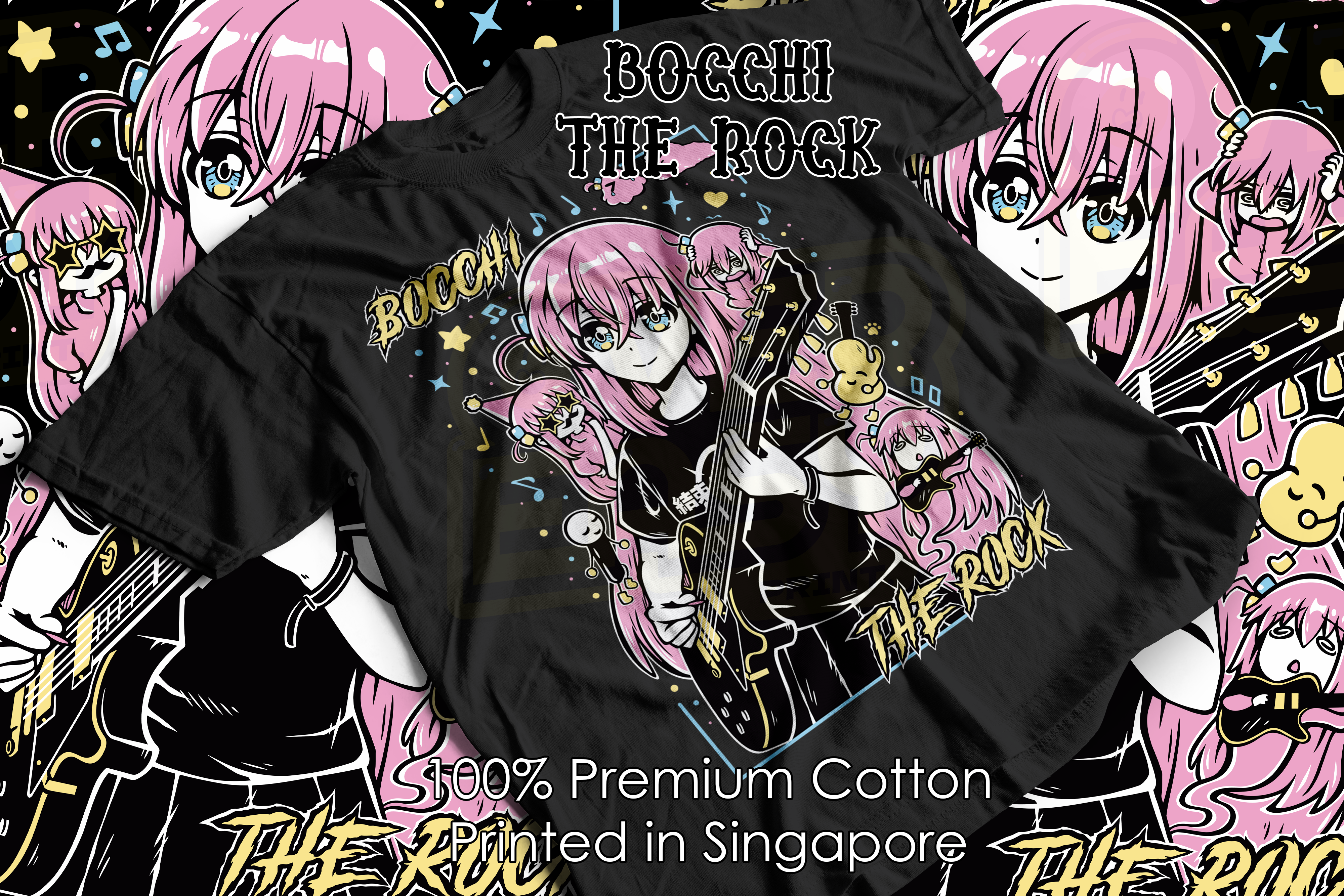 Bocchi The Rock Anime Fanart T-Shirt