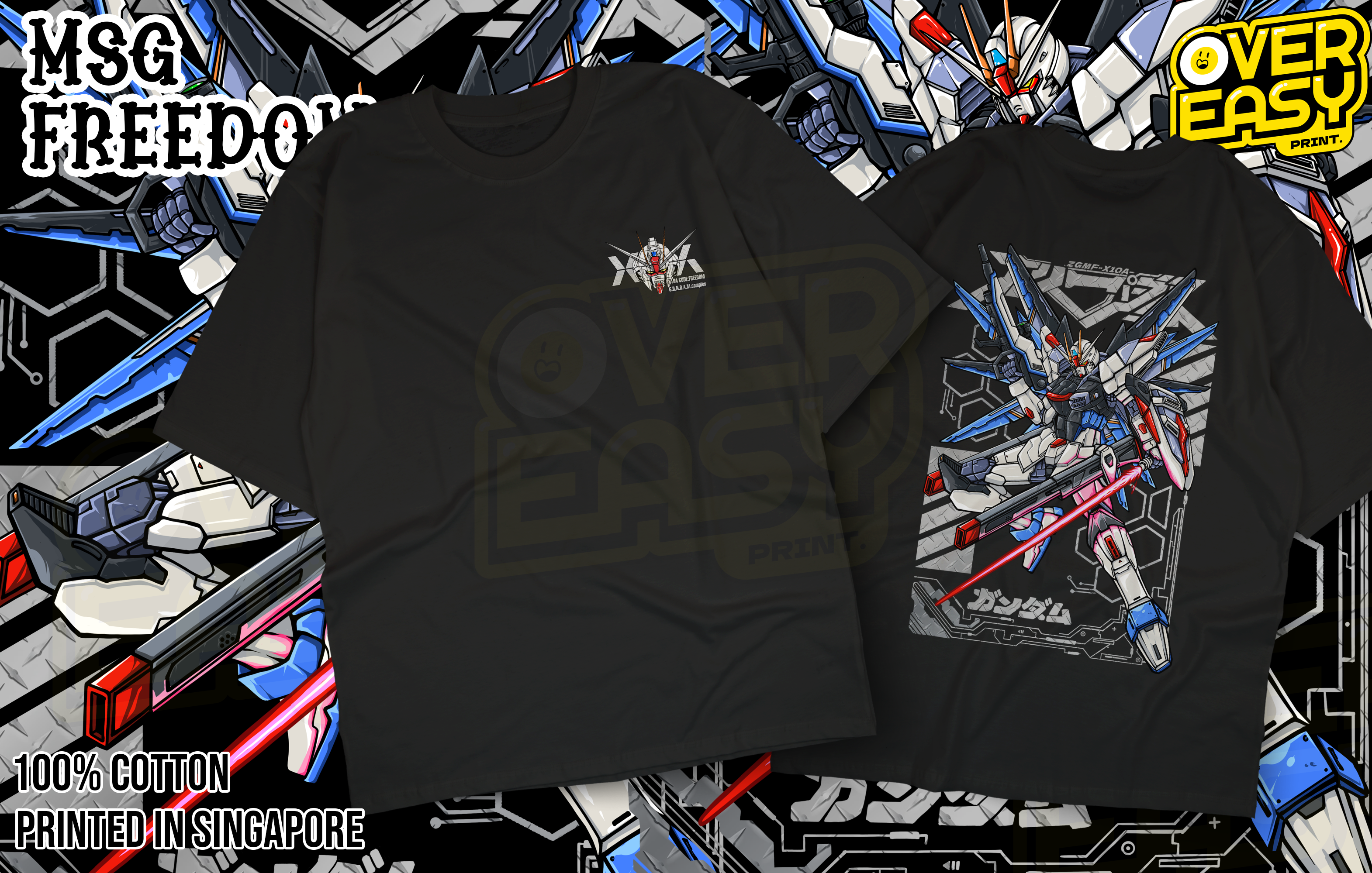 Mobile Suit Gundam Freedom Fanart T-Shirt
