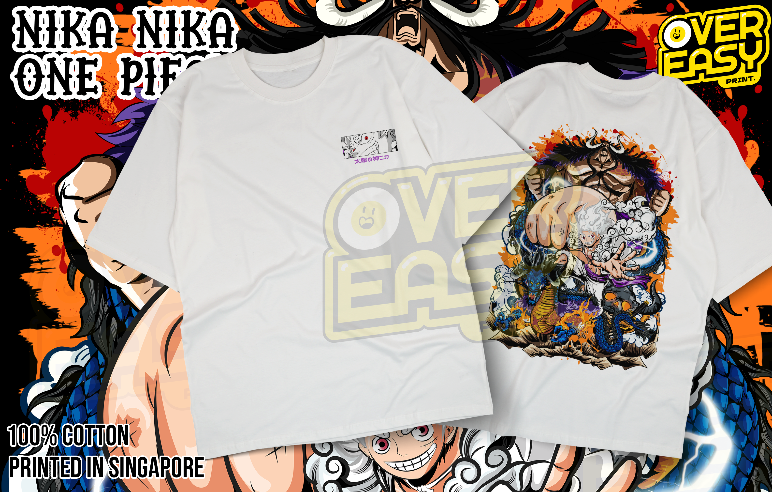 Nika Nika One Piece Anime Fanart T-Shirt