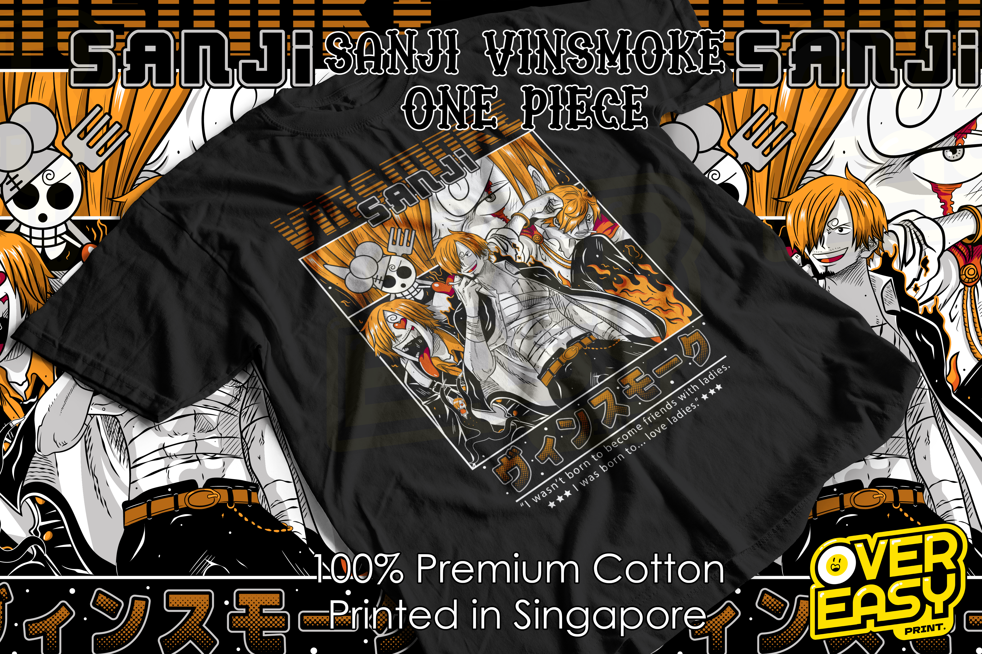 Sanji Vinsmoke One Piece Fanart T-Shirt