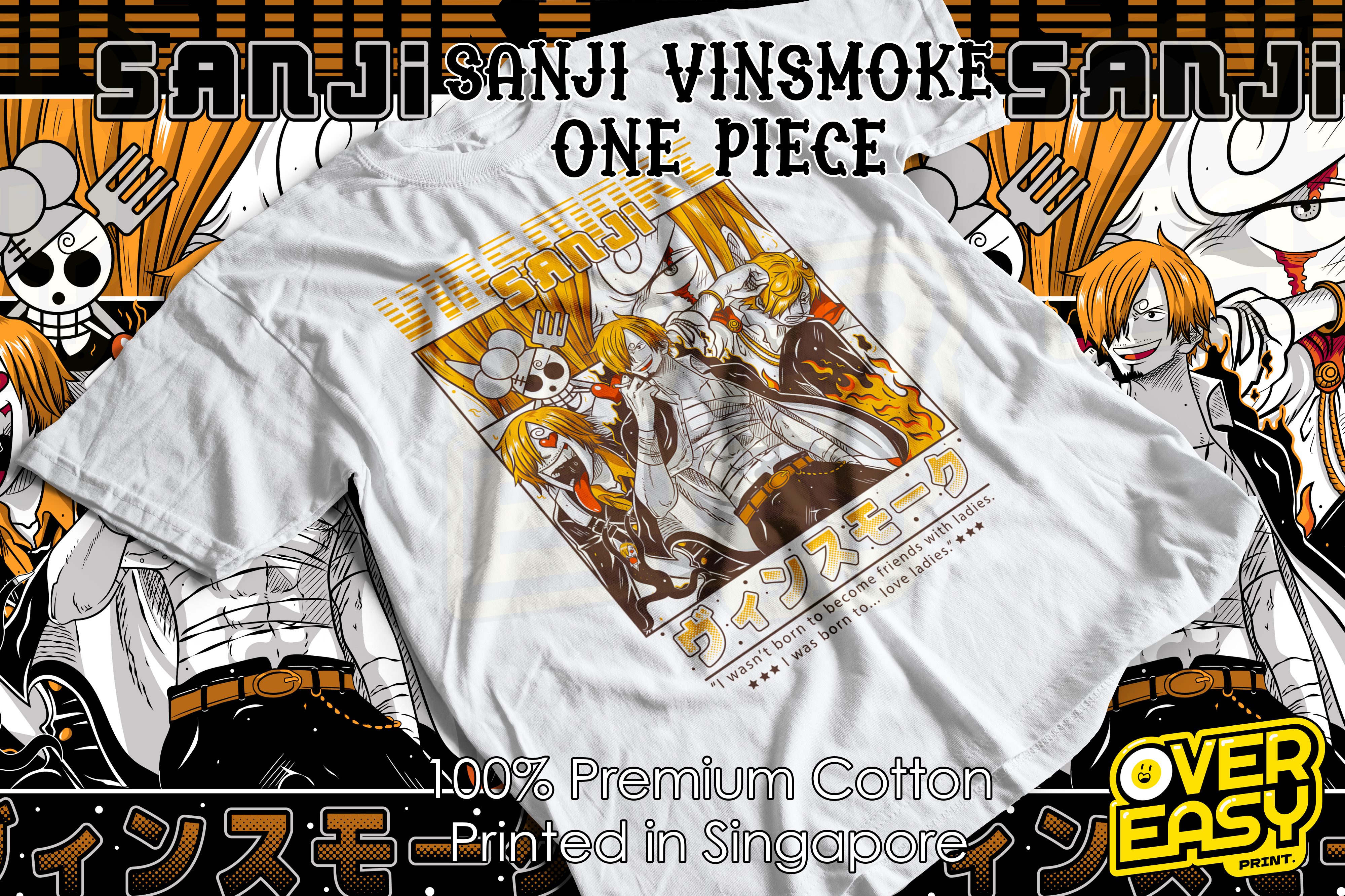 Sanji Vinsmoke One Piece Fanart T-Shirt