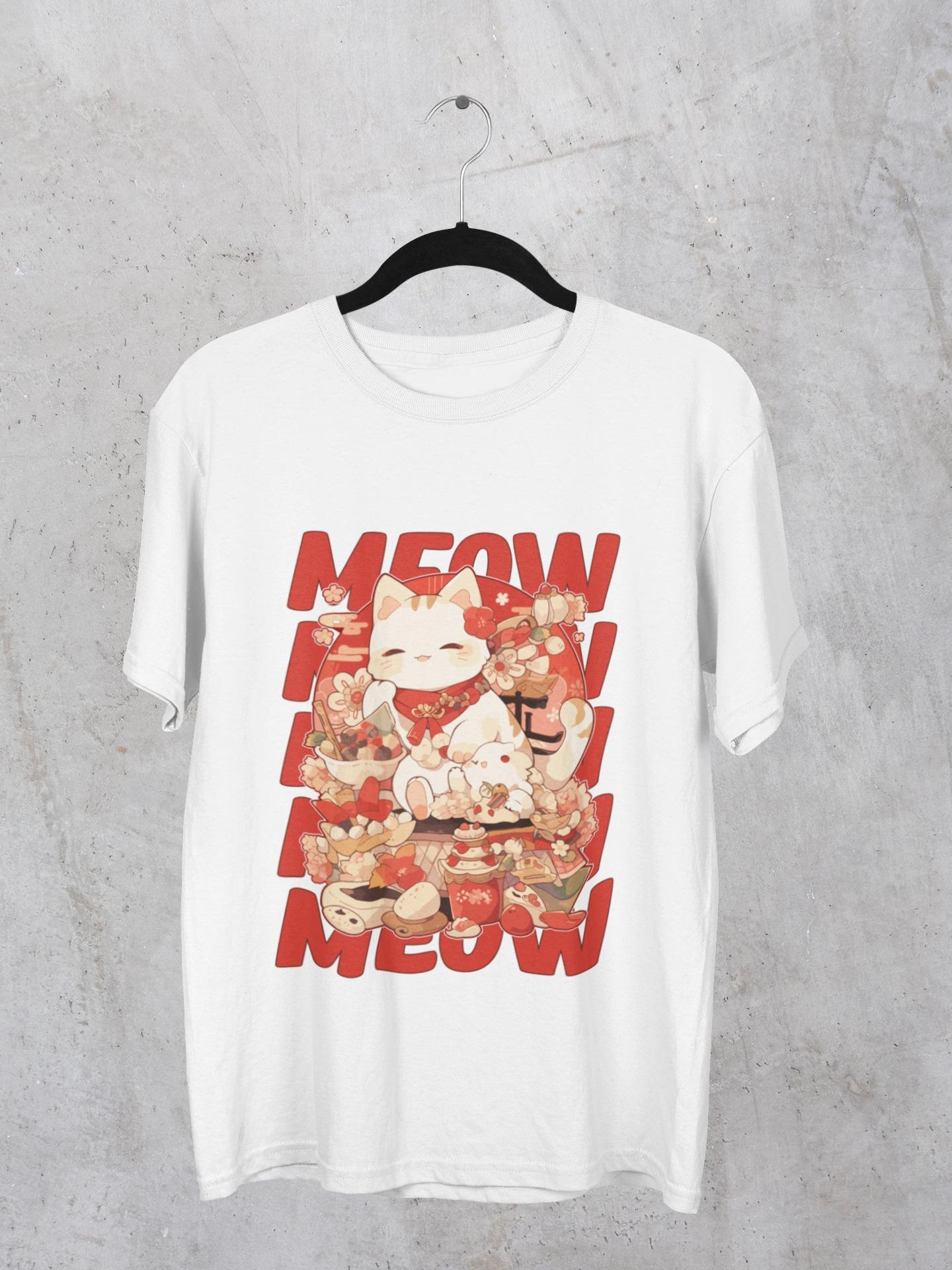 Meow Meow Meow AI Cat T-Shirt