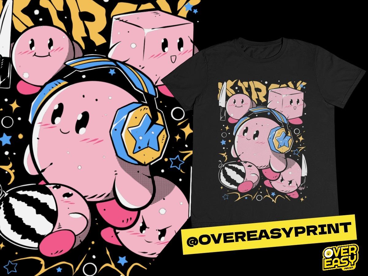 Kirby Headphone Fanart T-Shirt