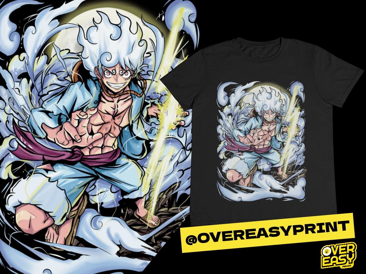 One Piece Luffy Lightning Gear 5 Fanart T-Shirt